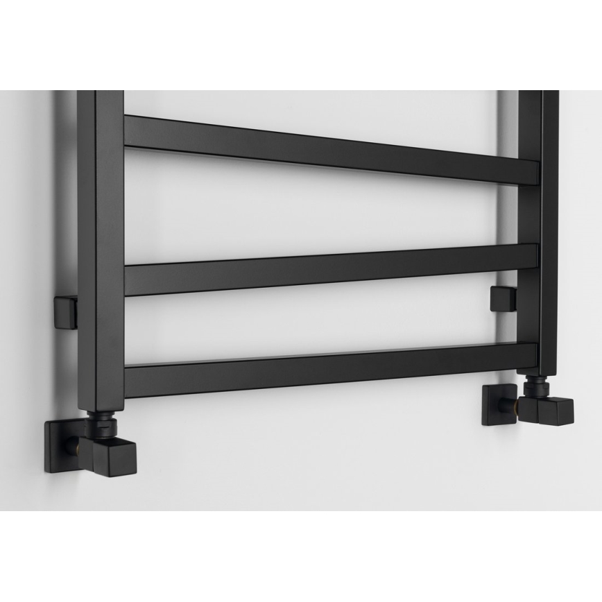 Sapho - Badkamerradiator ZIG 133x60 cm zwart