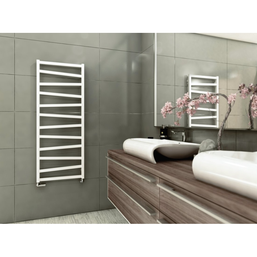 Sapho - Badkamerradiator ZIG 406W/230V 50x110 cm wit