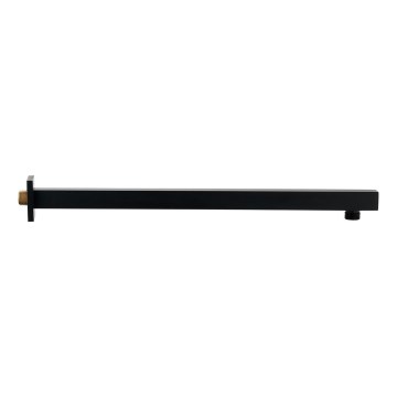Sapho - Douche arm hoekig 40 cm mat zwart