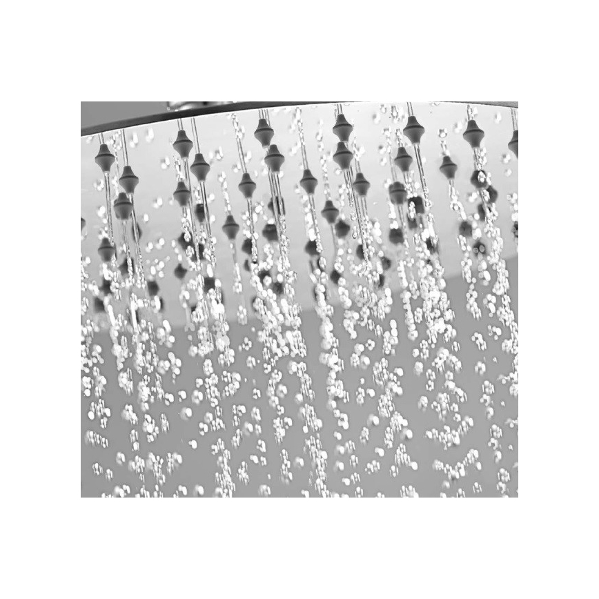 Sapho - Douche de tête SLIM 25x25 cm poli acier inoxydable