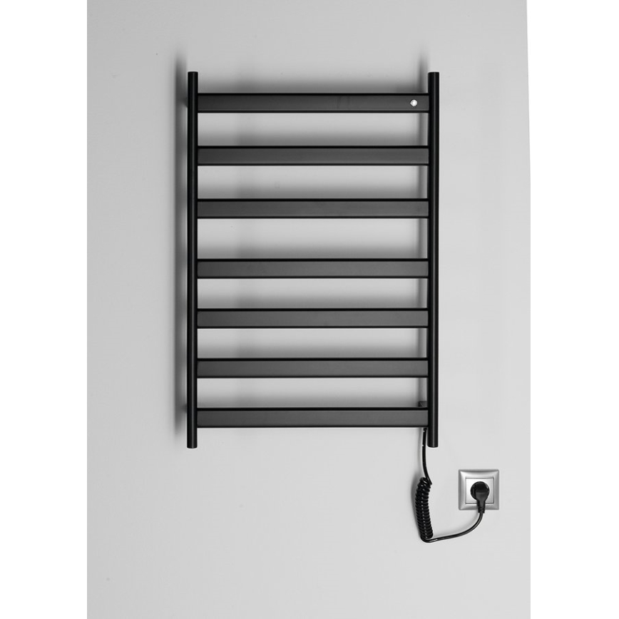Sapho - Elektrische handdoekdroger ELIAS 105 W 73 x 49 cm mat zwart