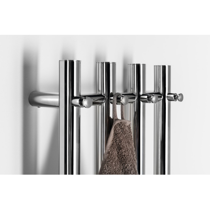 Sapho - Elektrische handdoekdroger PAPINADO 85W 120x26 cm glanzend chroom rechts