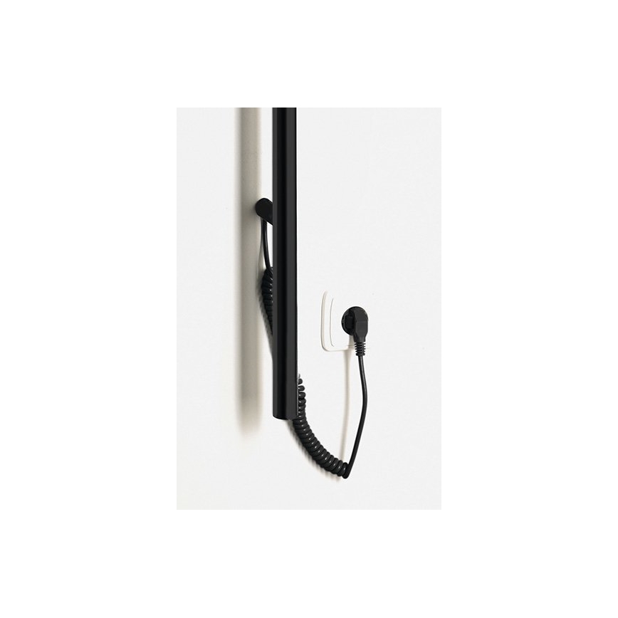 Sapho - Elektrische handdoekhouder PASADOR 30W/230V 150 cm mat zwart