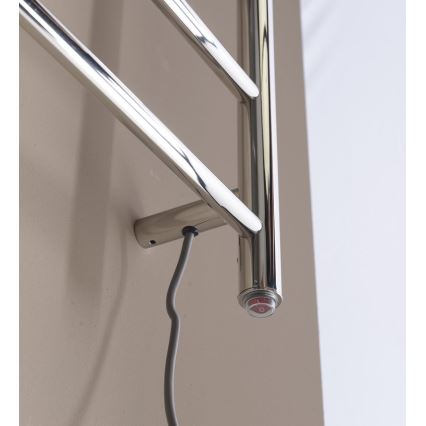 Sapho - Elektrische handdoekhouder REDONDO 130W/230V 150 cm glanzend chroom rechts rond