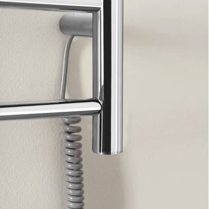 Sapho - Elektrische handdoekhouder REDONDO 75W/230V 90 cm glanzend chroom rechts rond