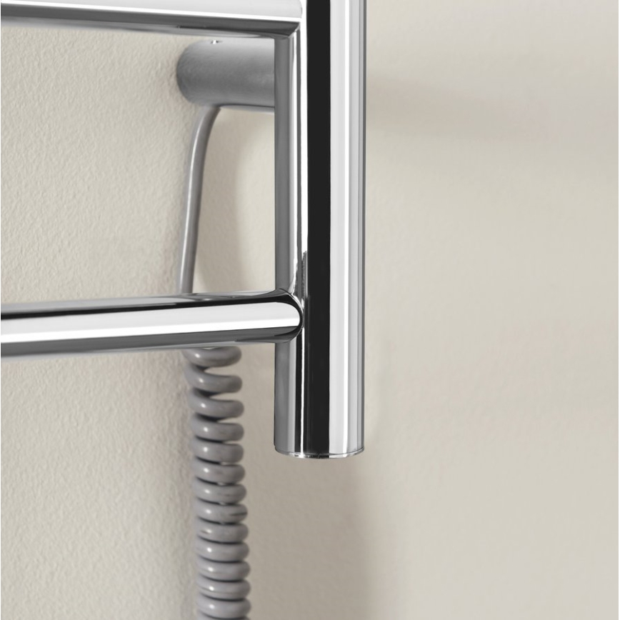 Sapho - Elektrische handdoekhouder REDONDO 75W/230V 90 cm glanzend chroom rechts rond