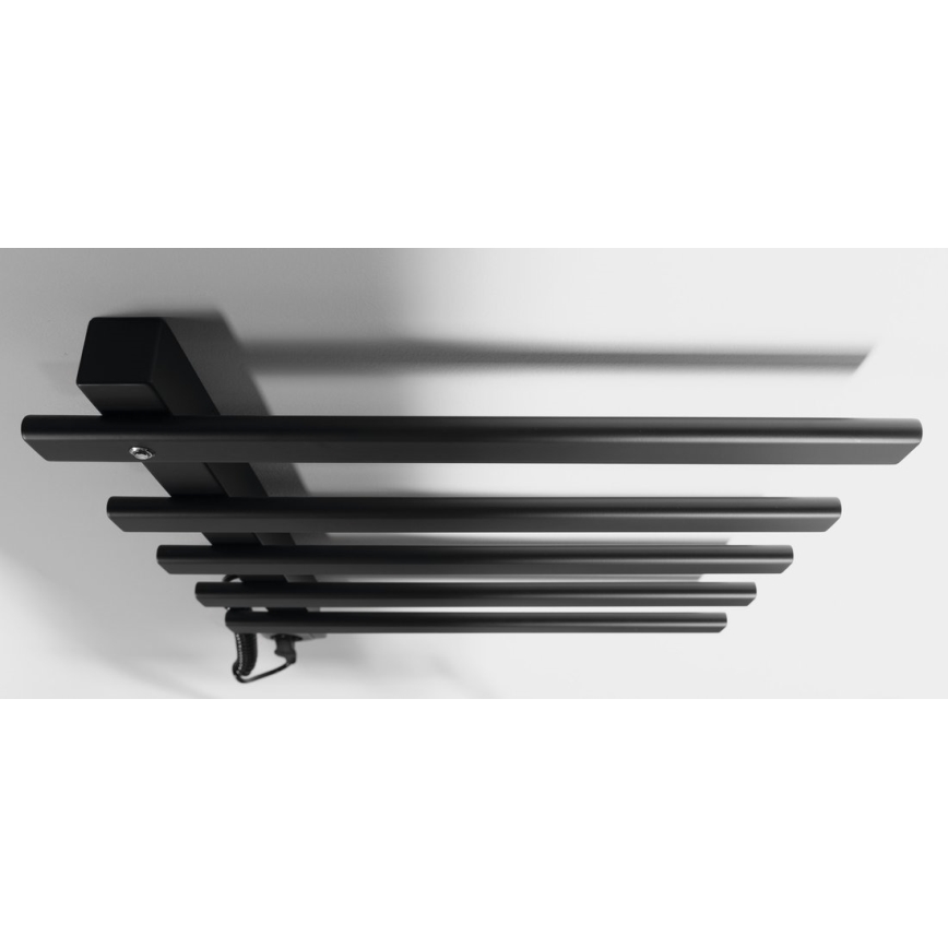 Sapho - Elektrische handdoekradiator ELCOR 63W/230V 48x52 cm mat zwart