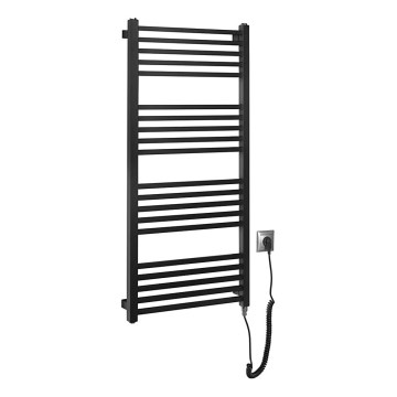Sapho - Elektrische handdoekradiator METRO-E 400W/230V 50x106 cm mat zwart