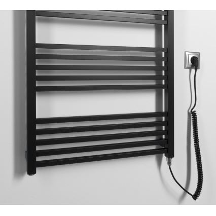 Sapho - Elektrische handdoekradiator METRO-E 800W 162x60 cm mat zwart