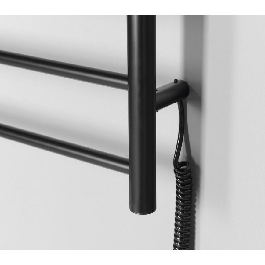 Sapho - Elektrische handdoekradiator REDONDO 130W/230V 63x116 cm mat zwart