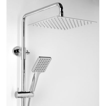 Sapho - Ensemble de douche avec mitigeur CUBEMIX, chrome brillant