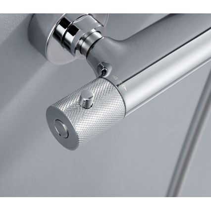 Sapho - Ensemble de douche avec mitigeur SOLARIS chrome brillant