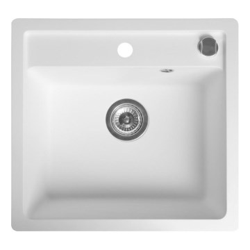 Sapho - Évier de cuisine 53x50 cm granit/blanc