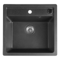 Sapho - Évier de cuisine 53x50 cm granit/noir