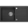 Sapho - Évier de cuisine 77x44 cm granit/noir