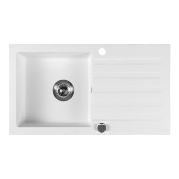 Sapho - Keukenspoelbak 78x44 cm graniet/wit