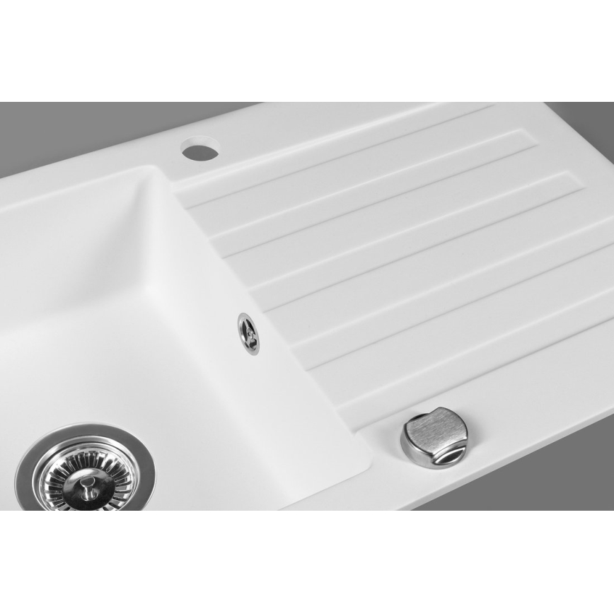 Sapho - Keukenspoelbak 78x44 cm graniet/wit
