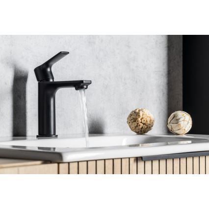 Sapho - Kraan voor wastafel PAX 16,5 cm mat zwart