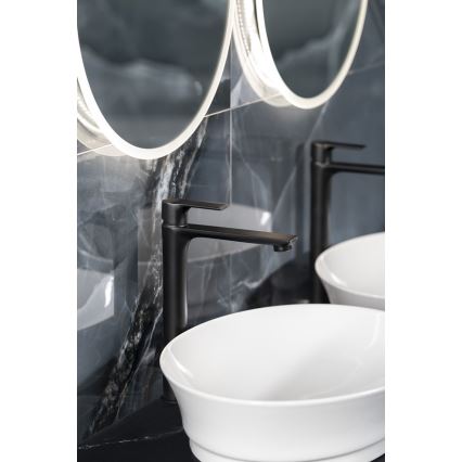 Sapho - Kraan voor wastafel PAX 31,5 cm mat zwart