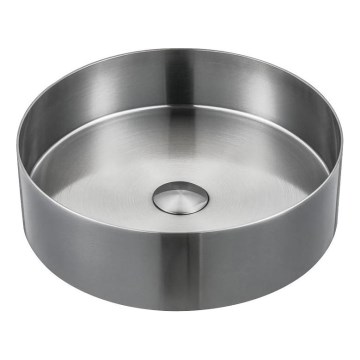 Sapho - Lavabo à poser AURUM Ø 38 cm inox brossé