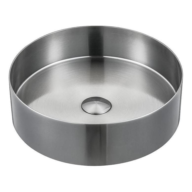 Sapho - Lavabo à poser AURUM Ø 38 cm inox brossé