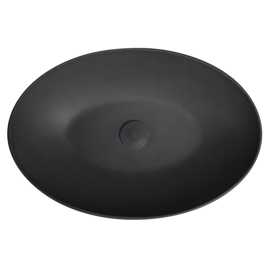 Sapho - Lavabo à poser FORMIGO 60 x 40 cm béton/anthracite