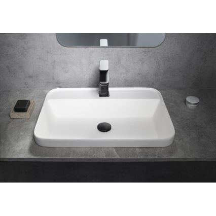 Sapho - Lavabo encastré 55x39 cm céramique/blanc