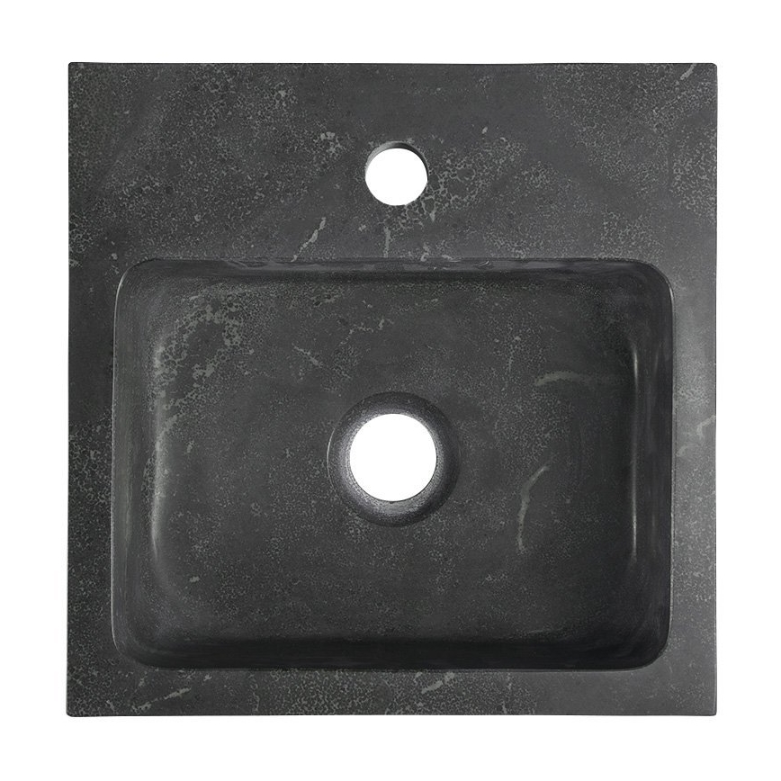 Sapho - Lavabo mural BLOK 30 x 30 cm anthracite