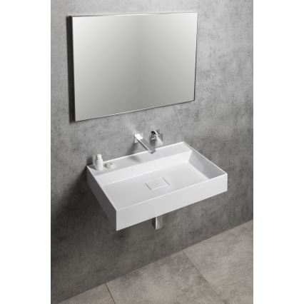 Sapho - Lavabo suspendu GODIVA 68x44 cm marbre/blanc
