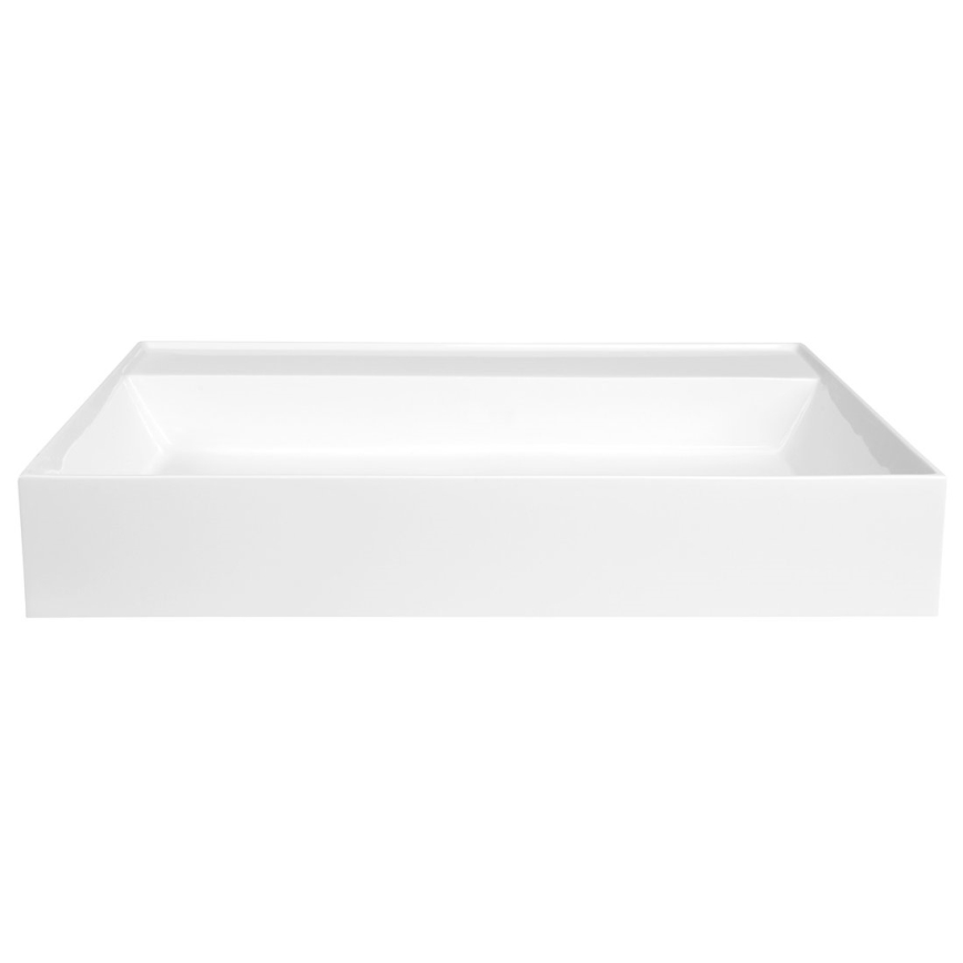 Sapho - Lavabo suspendu GODIVA 68x44 cm marbre/blanc