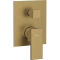 Sapho - Mitigeur de douche pour installation encastrée CUBEMIX, finition dorée mate