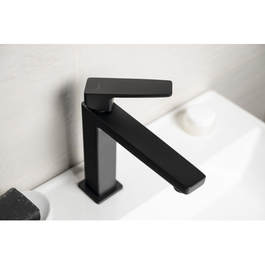 Sapho - Mitigeur de lavabo TURSI 19 cm noir mat