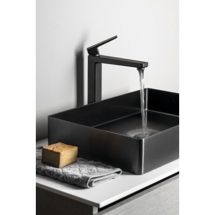 Sapho - Mitigeur de lavabo TURSI 28 cm, noir mat