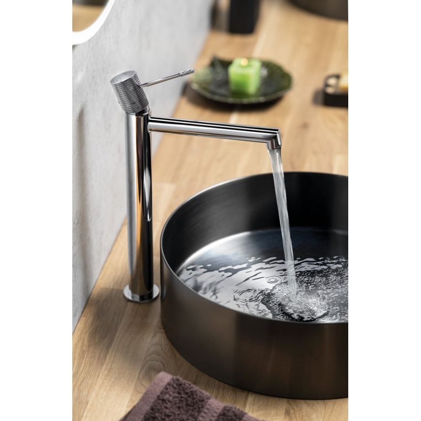 Sapho - Mitigeur lavabo SOLARIS 32 cm chromé brillant