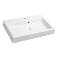 Sapho - Opbouwwastafel ORINOKO 70x42 cm marmer/wit