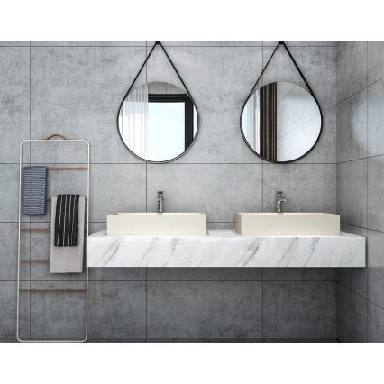 Sapho - Opzetwastafel 58x36 cm beton/beige