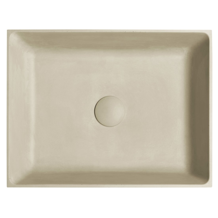 Sapho - Opzetwastafel FORMIGO 47,5 x 36,5 cm beton/beige