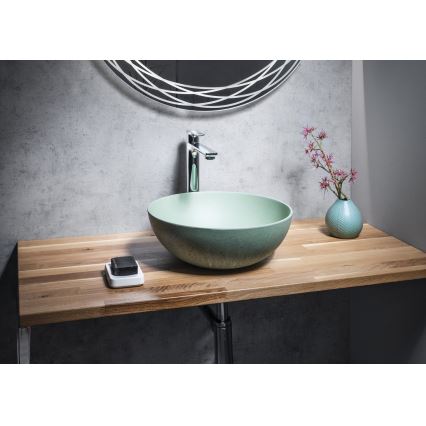 Sapho - Opzetwastafel FORMIGO Ø 39 cm beton/groen