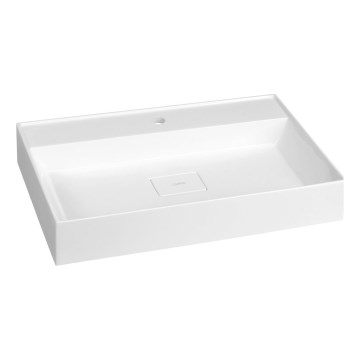 Sapho - Opzetwastafel GODIVA 68x44 cm marmer/wit