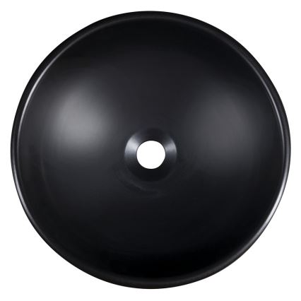 Sapho - Opzetwastafel PRIORI Ø 41 cm zwart/wit