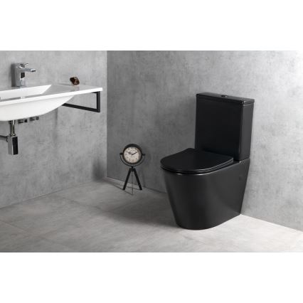 Sapho - PACO SoftClose toiletzitting, zwart