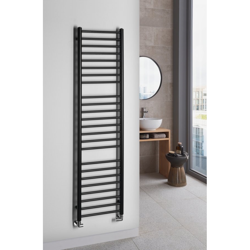 Sapho - Radiateur de salle de bains DINA 156x40 cm noir mat
