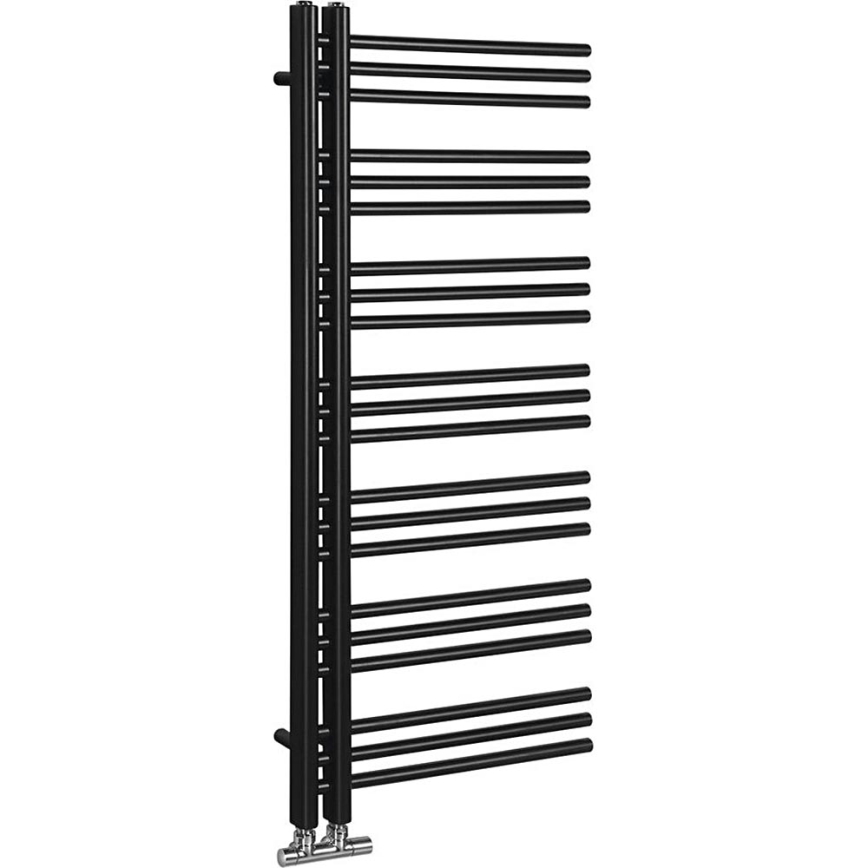 Sapho - Radiateur de salle de bains DORLION 400W/230V 50x120 cm, noir mat