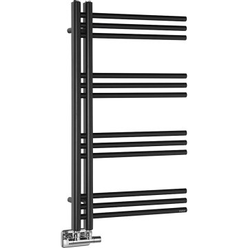 Sapho - Radiateur sèche-serviettes DORLION 90 x 50 cm noir mat