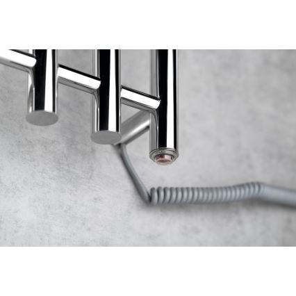 Sapho - Radiateur sèche-serviettes électrique PAPINADO 85W/230V 120 cm chrome brillant droit