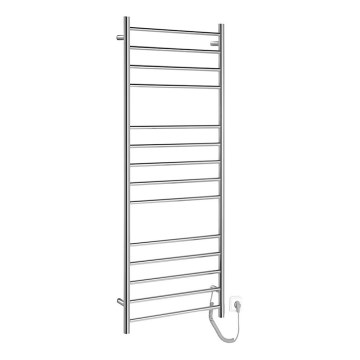Sapho - Radiateur sèche-serviettes électrique REDONDO 130W/230V 150 cm chrome brillant droit arrondi