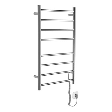 Sapho - Radiateur sèche-serviettes électrique REDONDO 75W/230V 90 cm chrome brillant droit arrondi