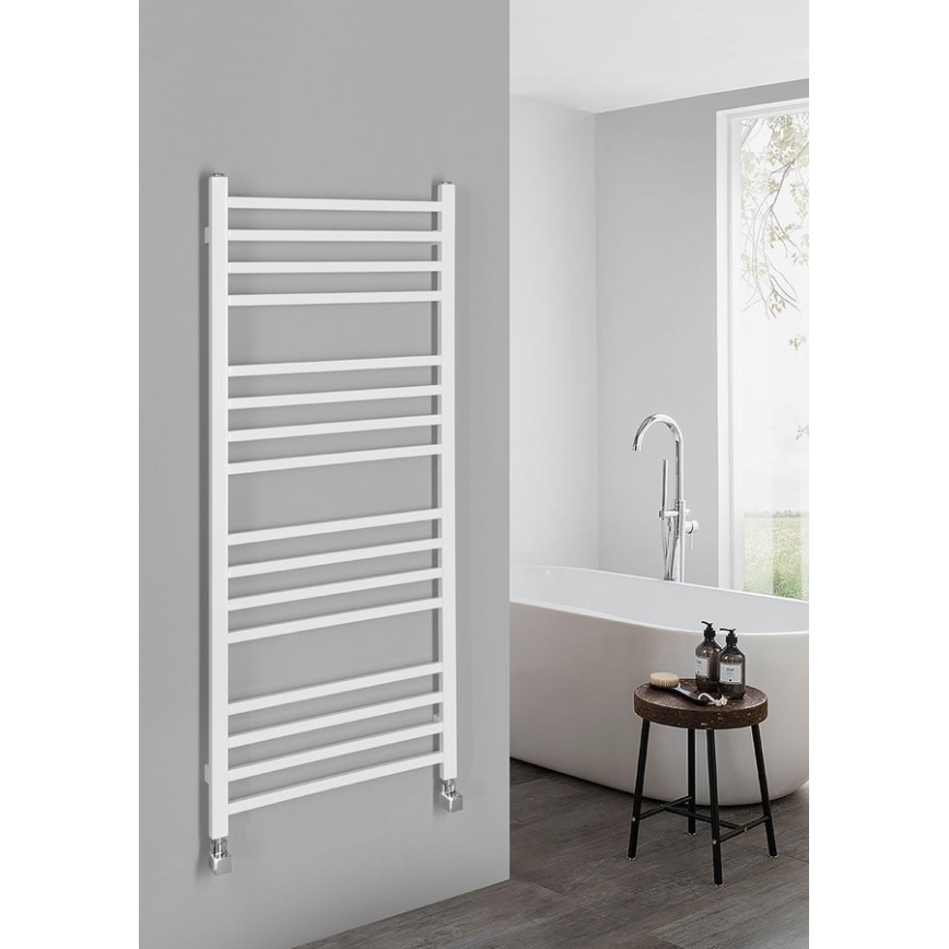 Sapho - Radiateur sèche-serviettes METRO 386 W 50 x 120 cm blanc