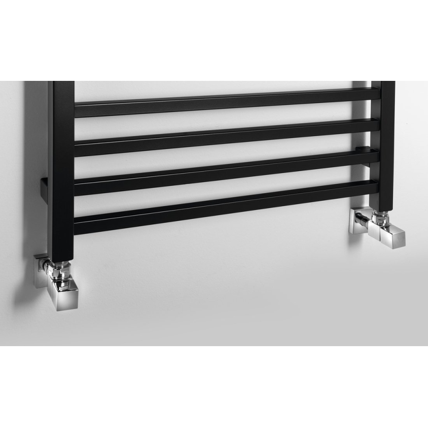 Sapho - Radiateur sèche-serviettes METRO 557 W 60 x 151 cm noir mat