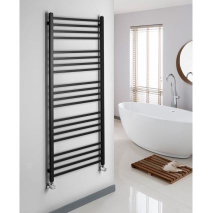 Sapho - Radiateur sèche-serviettes METRO 557W 60x151 cm noir mat